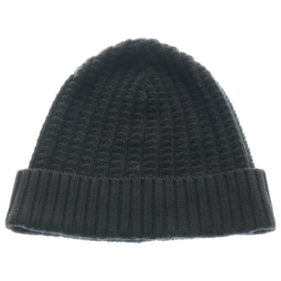 13AW 4ステッチ ケーブルニット帽 帽子 ブラック S50TC0004 Bランク