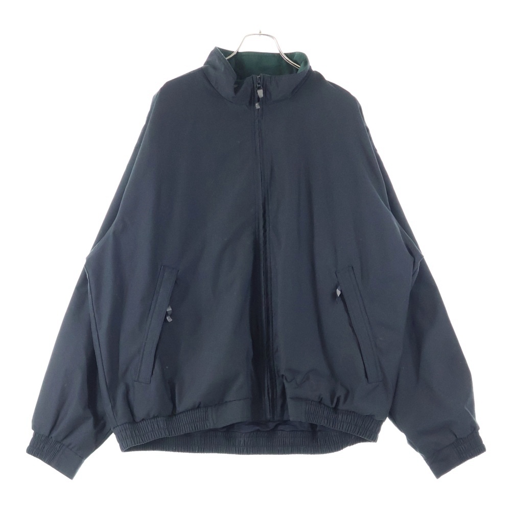 ダブルポケット ジップアップ ナイロンジャケット ブラック Bランク