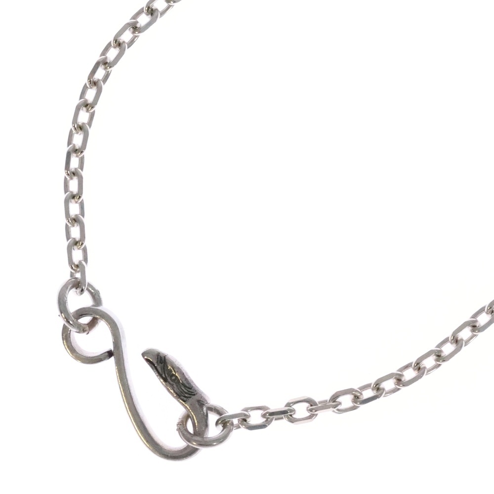 イーグルフック細角チェーンネックレス シルバー Bランク