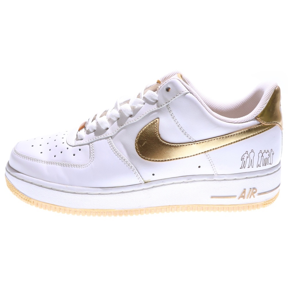 NIKE AIR FORCE 1 ナイキ エアフォース1 ホワイト ゴールド 金 ナイキ AIR FORCE 1 LOW PLAYERS WHITE METALLIC GOLD エアフォース 1