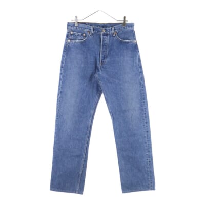 90S 501 ボタン裏501 ボタンフライ ストレート デニムパンツ インディゴ Bランク