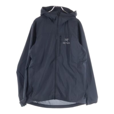 Squamish Hoody スコーミッシュ フーディ ロゴエンブロイダリー ナイロンフーデッドジャケット パーカー ブラック X000007411 Bランク