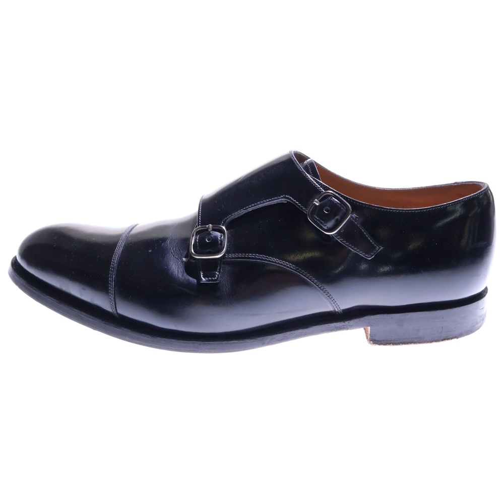 DETROIT デトロイト ダブルモンクストラップ レザー シューズ ブラック Bランク