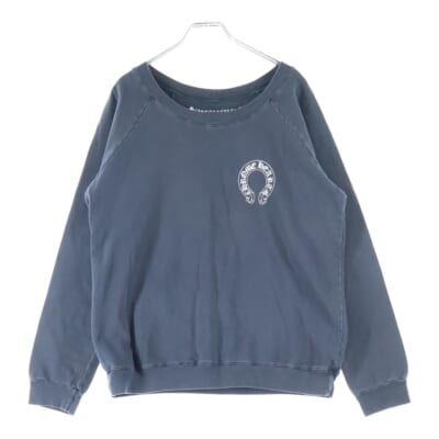 SWTSHRT PLVR バックアーチロゴ 袖フローラル ラグラン スウェット トレーナー グレー Bランク