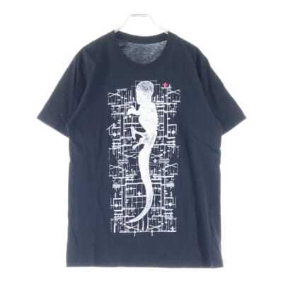 FOTI S/S Tee フォティ プリント 半袖Tシャツ カットソー ブラック Bランク