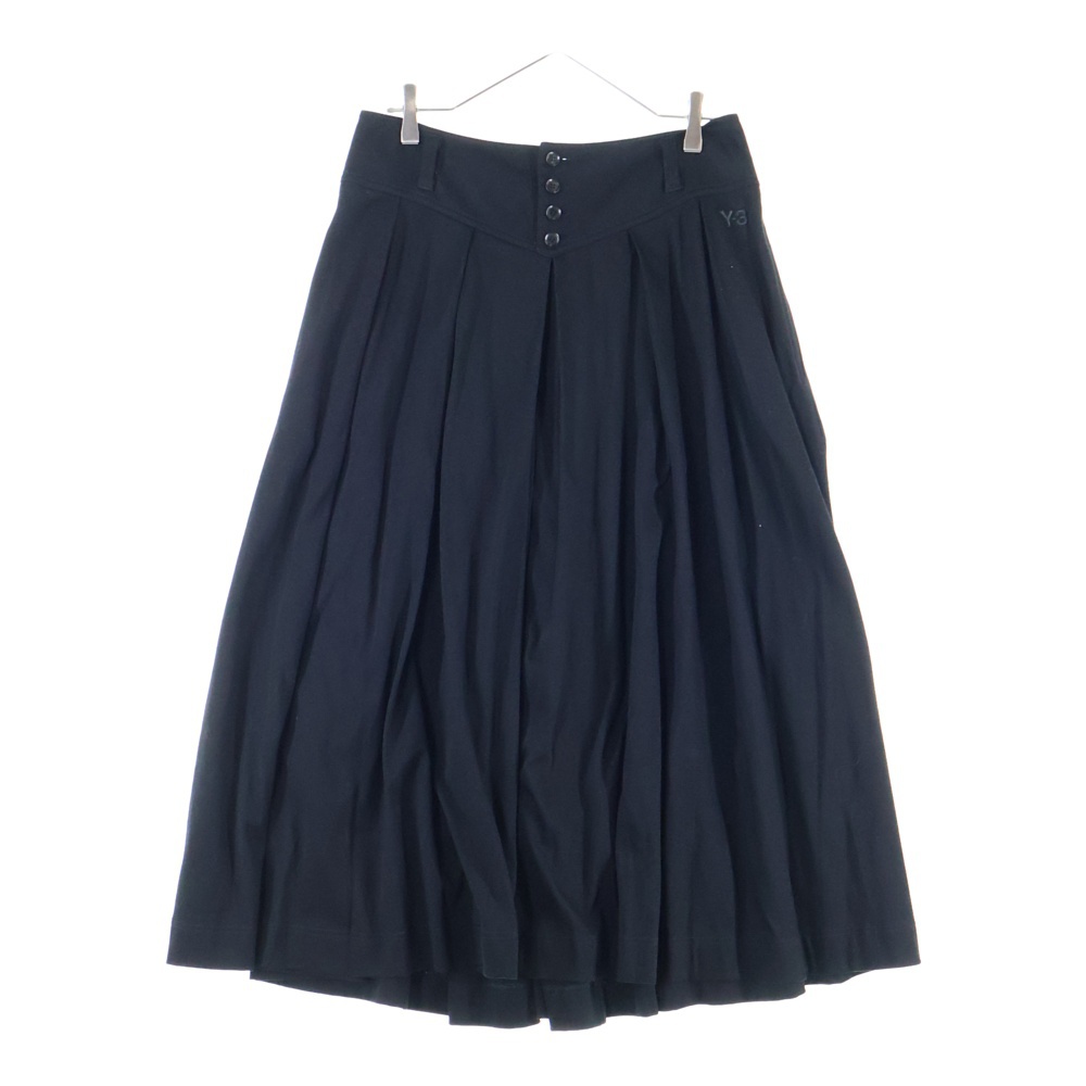 エンブロイダリー ロゴ ロング スカート ブラック W57900 レディース Bランク