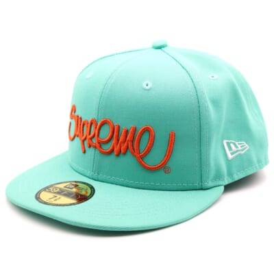 22SS ×New Era Handstyle ニューエラ ハンドスタイル ベースボールキャップ 帽子 グリーン Bランク