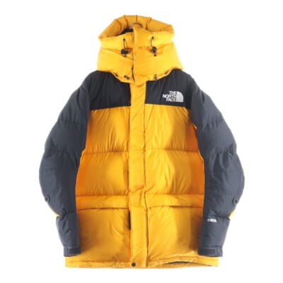 HIM DOWN PARKA GORE-TEX ヒム マルチポケット ゴアテックス フロントロゴデザイン フーデッド ダウンジャケット イエロー ND92031 Bランク