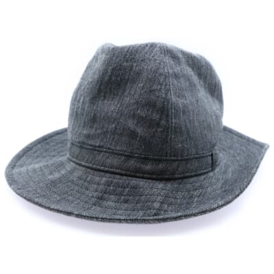 リネン フェドラハット 帽子 グレー H0-H05-308 Bランク