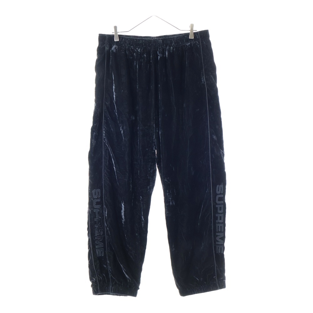 23AW Crushed Velvet Track Pant クラッシュドベルベット トラックパンツ ブラック Bランク