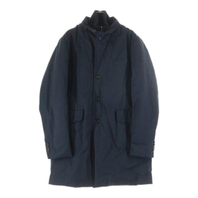 GRIMBERT GIUBBOTTO グランベール リブネック ダウン ドッキング チェスターコート ネイビー 220913190300 Bランク