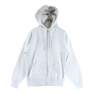 UNDER R ジップアップパーカー スウェット グレー Sランク