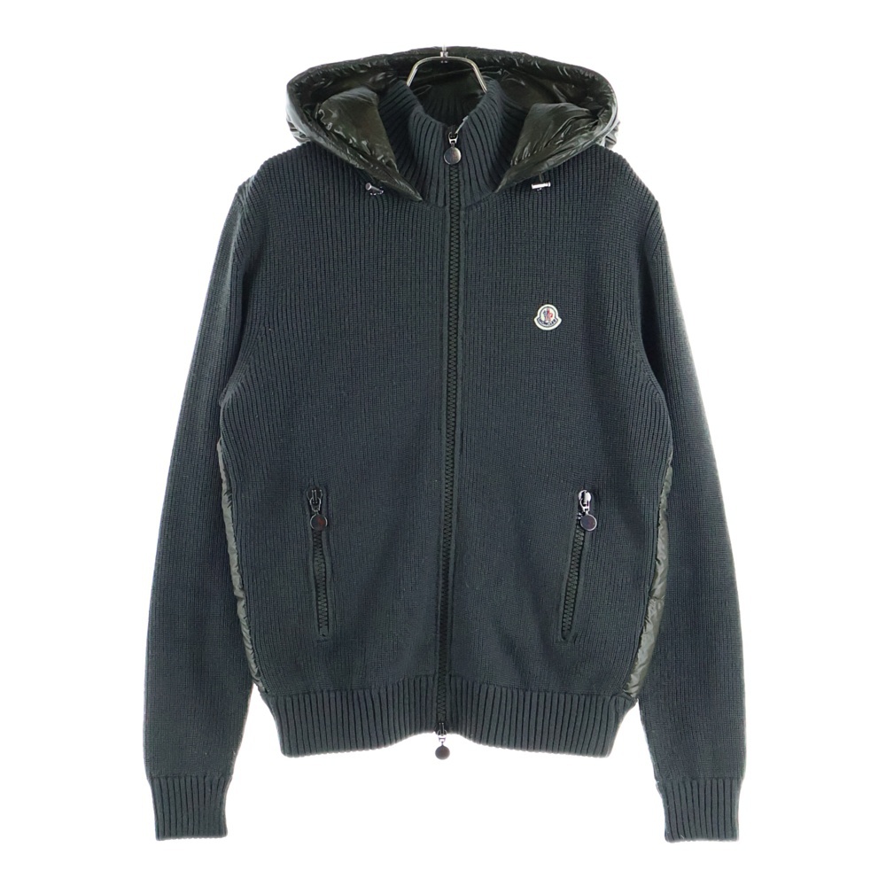 モンクレール MAGLIONE TRICOT CARDIGAN ニット切り替え フーデッド