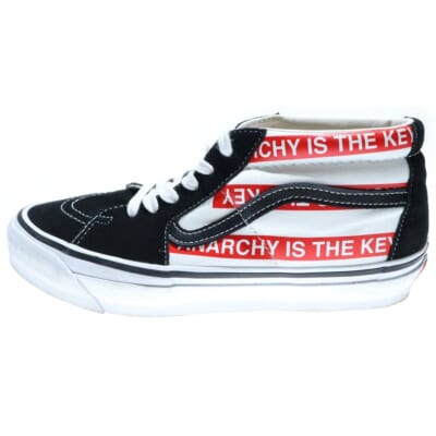 ×OTW BY VANS SK8-MID WHITE BASE OTWバイバンズ スケート ホワイトベース ミッドカットスニーカー レッド/ブラック UC1D9F04 Bランク