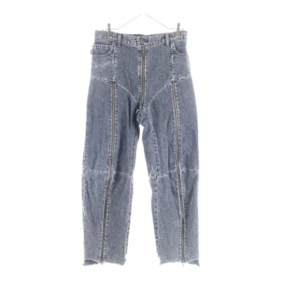 17SS ×Levi's Zip Detailed Highrise Jean リーバイス 再構築 ジップディティール ハイライズジーンズ デニムパンツ ブラック WSS17LE5 Bランク