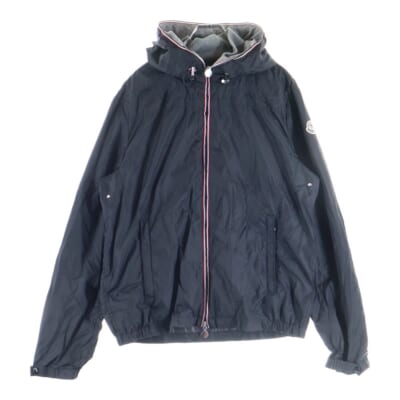 URVILLE GIUBBOTTO ロゴワッペン ナイロン フーデッド ジャケット パーカー ブラック 310914160305 Bランク