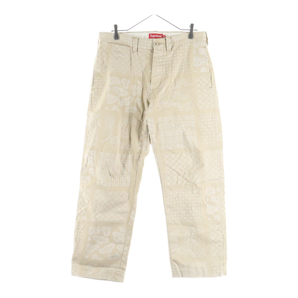 シュプリーム 20SS Paisley Grid Chino Pant ペイズリー柄 グリッド