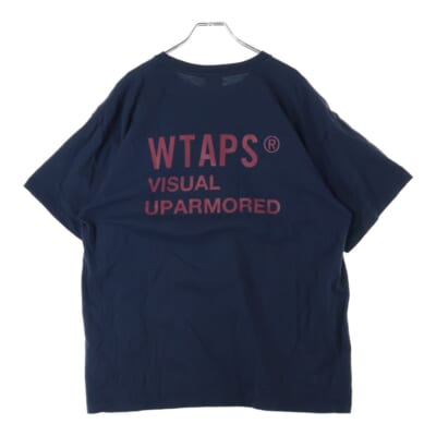 FORTLESS 両面ロゴデザイン クルーネック カッソー 半袖Tシャツ ブラック 251ATDT-STM03S Bランク