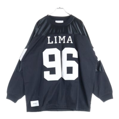 25SS Netminder LS Poly ロゴメッシュ長袖カットソー ブラック 251ATDT-CSM23 Aランク