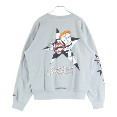 20SS ×MATTY BOY PPO SUGGEST SPACE GRY SWTSHRT マッティボーイ サジェストスペースグレー クルーネック スウェットトレーナー グレー Bランク