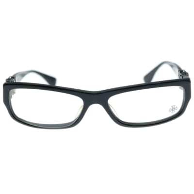 BELOW ME セメタリークロステンプル スクエアフレームサングラス アイウェア 眼鏡 ブラック/シルバー Bランク