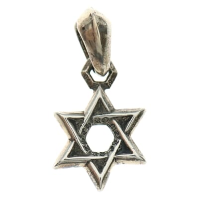 STAR OF DAVID PENDANT スターオブダビデ ペンダントトップ シルバー BCA318 Bランク