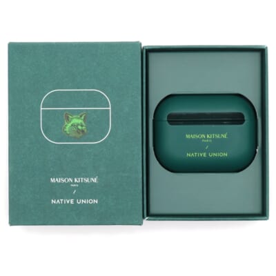 NATIVE UNION プリント シリコン エアポッズプロ イヤホンケース グリーン Bランク