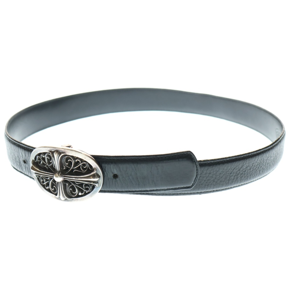 OVAL CROSS STRAP1.5クラシックオーバルクロスバックル シルバー BCA359 Bランク