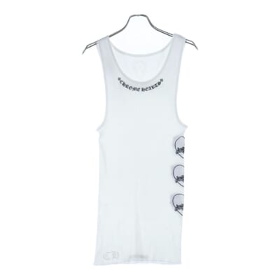 LOVE YOU RIB TANK WHITE オンライン限定ハートプリント タンクトップ ノースリーブシャツ ホワイト Sランク