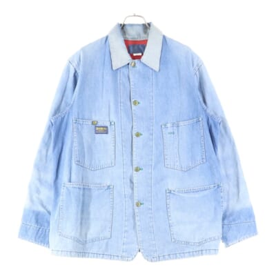 70S-80S VINTAGE ヴィンテージ デニム カバーオール ジャケット インディゴ Bランク