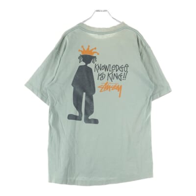 90S VINTAGE OLD ヴィンテージ オールド 白タグ シャドーマン クルーネック 半袖Tシャツ カットソー カーキ Cランク