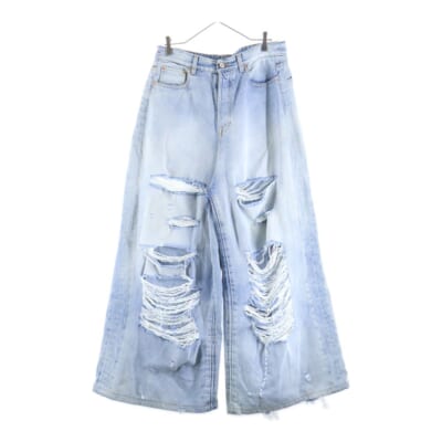 23SS DESTROYED BAGGY JEANS デストロイ デニムバギーパンツ インディゴ UE63PA300L Bランク