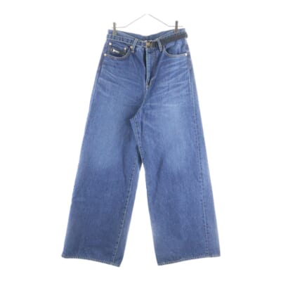 Belt Boots Cut Denim Pants ベルト付き ブーツカットデニムパンツ インディゴ SCM-208 Bランク
