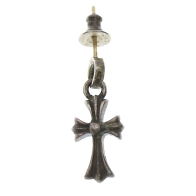 BBY F PPRCHN ベイビーファットクロス ドロップピアス シルバー BCA090 Bランク