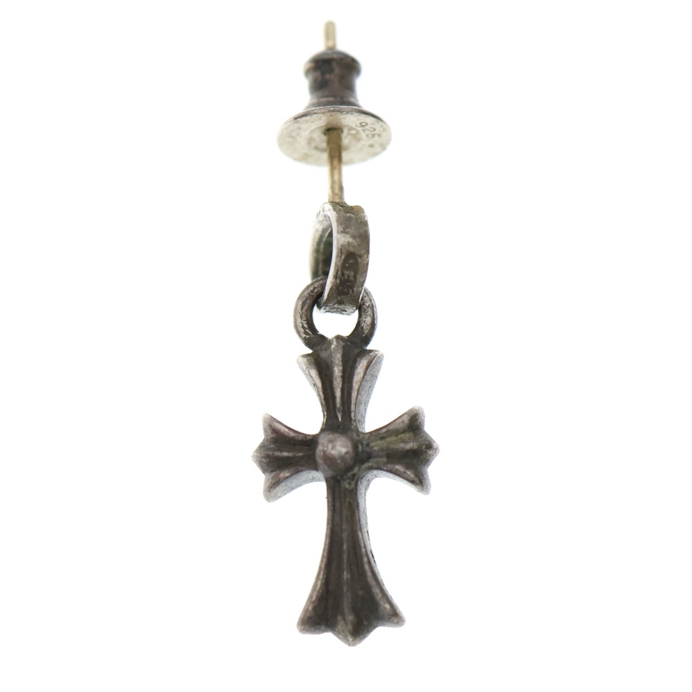 BBY F PPRCHN ベイビーファットクロス ドロップピアス シルバー BCA090 Bランク