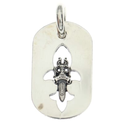 D TAG SML FLE DAG フレアダガードッグタグ スモールドッグタグ ネックレストップ シルバー Bランク