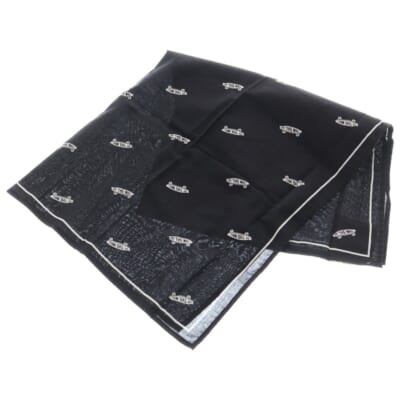 ×WTAPS OFF THE WALL BANDANA オフザウォール バンダナ ブラック Bランク