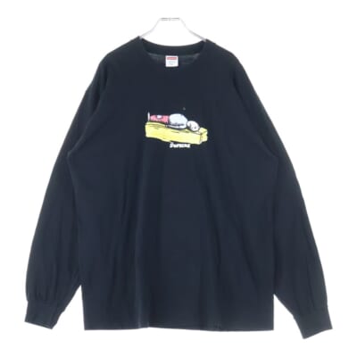 シュプリーム 23AW Small Box L/S Tee スモールボックスロゴ刺繍 長袖T