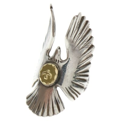 ゴローズ 【オールド】イーグルヒヨコ印台メタル ネックレストップ