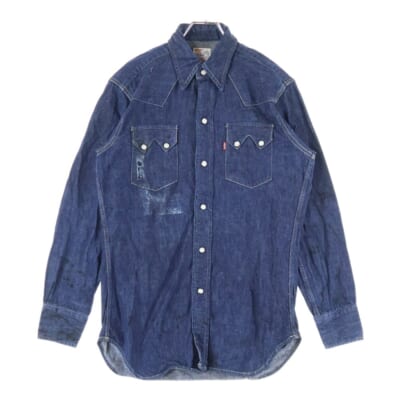 BIGE ショートホーン バレンシア デニムシャツ 7205 1018 インディゴ Bランク