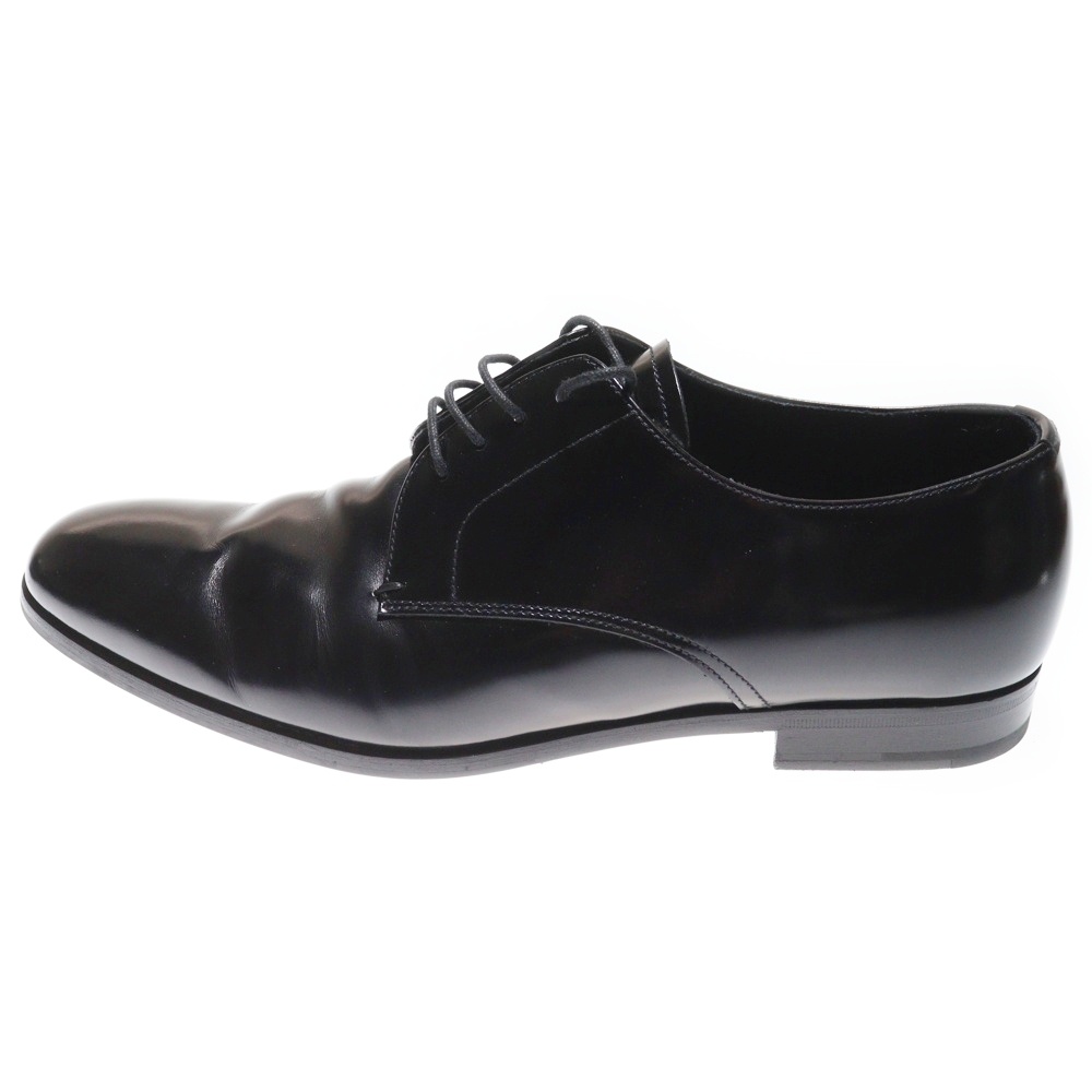 レザーレースアップ ローカットシューズ ローファー ブラック 2EB174 Bランク