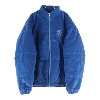 Victoria hong kong VICTORIA QUEENHEAD PUFFER JACKET コーデュロイ ダウンジャケット ブルー Bランク