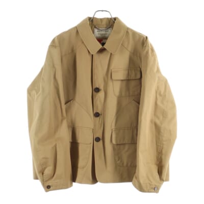 Safari jacket フラップポケット コットン ミリタリーサファリジャケット AM02212AT1002 ベージュ Bランク