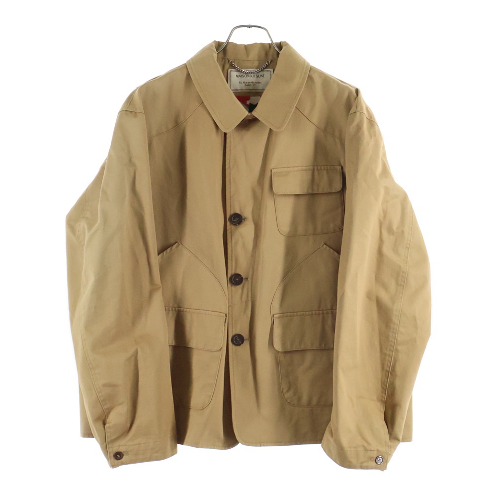 Safari jacket フラップポケット コットン ミリタリーサファリジャケット AM02212AT1002 ベージュ Bランク