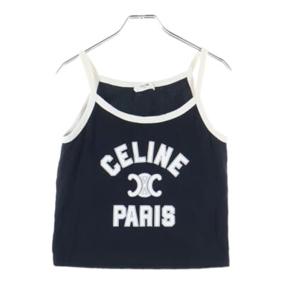 24SS ロゴトリオンフ キャミソール 2X89D507Z ブラック/ホワイト レディース Bランク