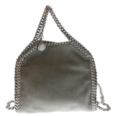 ファラベラ タイニー ミニチェーン ショルダーバッグ ハンドバッグ グレー Bランク