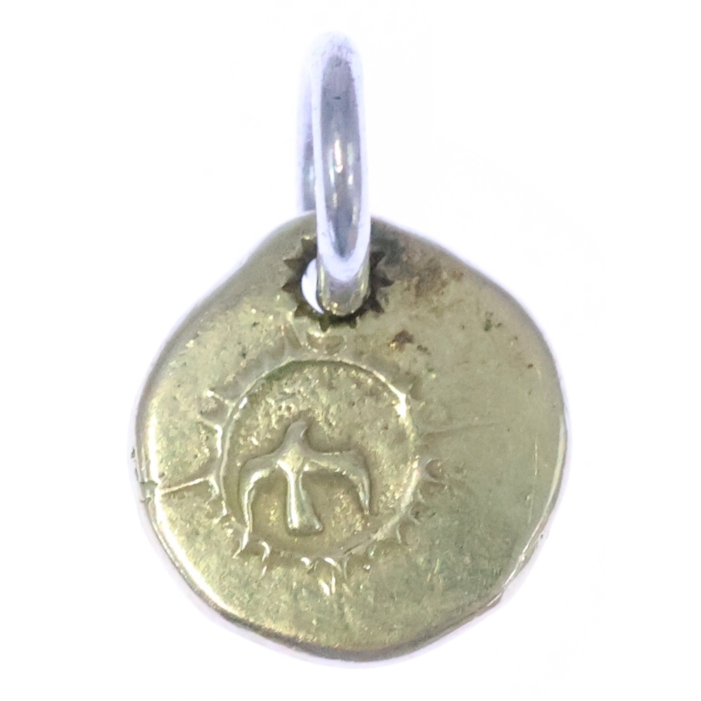 【オールド】全金in太陽メタル小 ペンダントトップ ゴールド Bランク