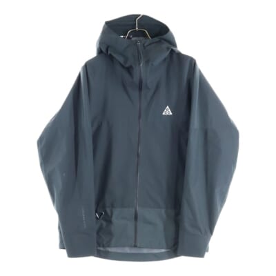 AS M ACG SF CASCADE RNS JKT FZ OFF NOIR DR5265-045 ロゴ刺繍 フルジップアップ フーデッドジャケット ブラック Bランク