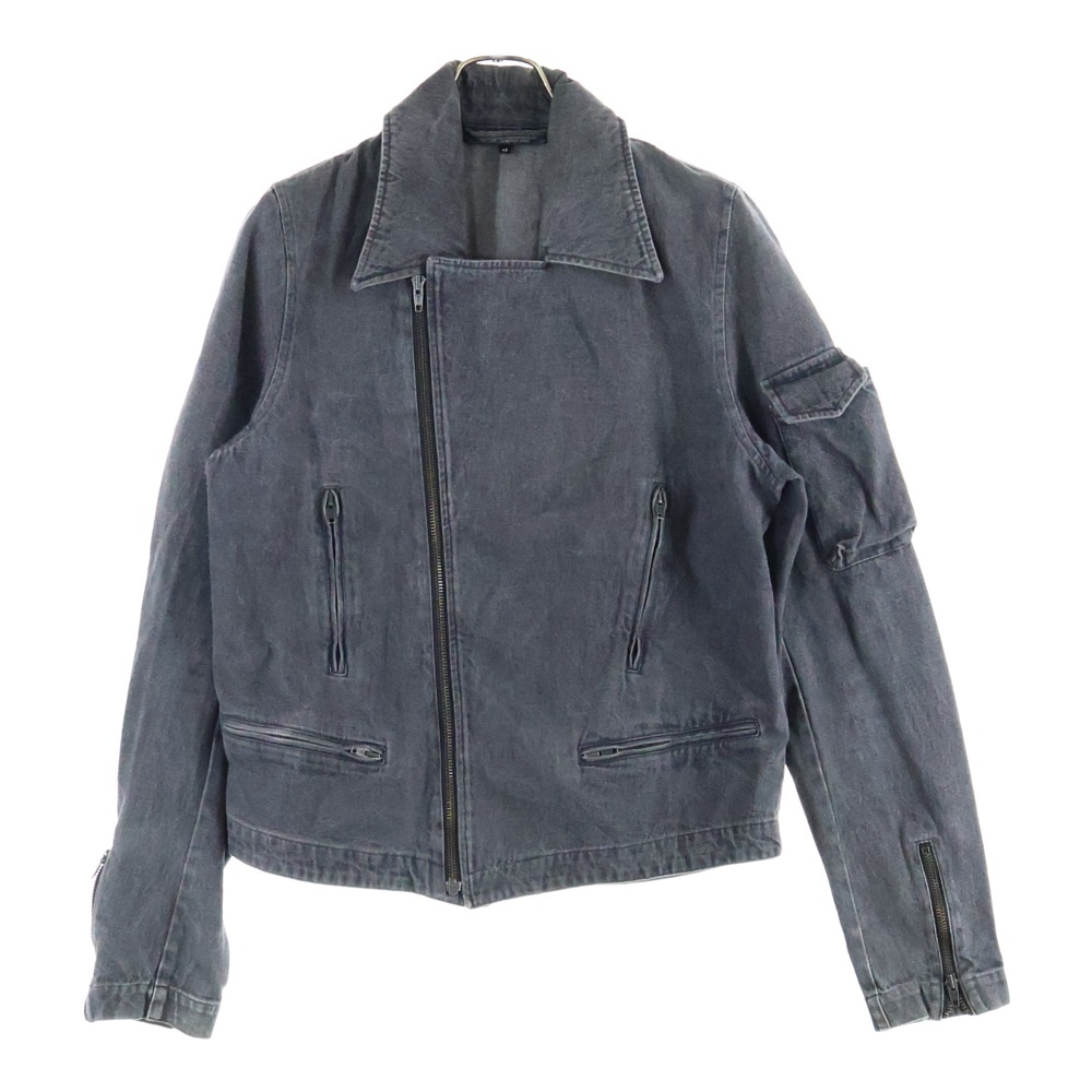05SS ダブル ライダース デニム ジャケット インディゴ グレー Bランク