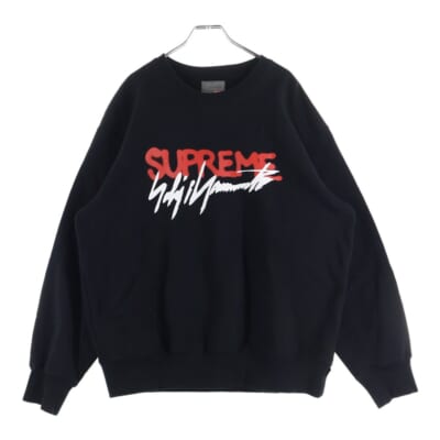 ×Yohji Yamamoto 20AW Crewnwck Sweat クルーネック スウェット ヨウジヤマモト コラボ ブラック Bランク